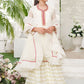 Ivory White - Girl's Gharara Dress