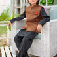 Black & Brown - Boy's Kameez, Shalwar & Waistcoat