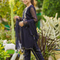 Navy Blue - Girl's Dress