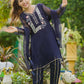 Navy Blue - Girl's Dress