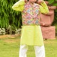 Lime Green Cotton 3-Piece Kurta Shalwar