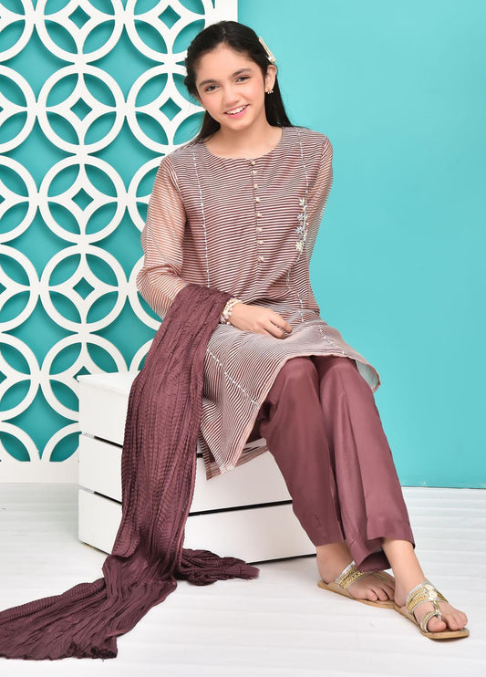 Brown - Girl's Dress
