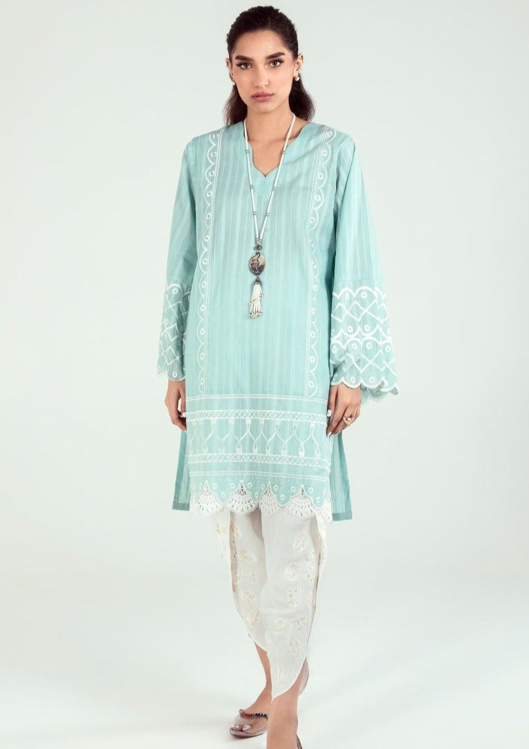 Blue : Women's Kurta