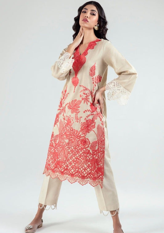 Beige :  Women's Kurta