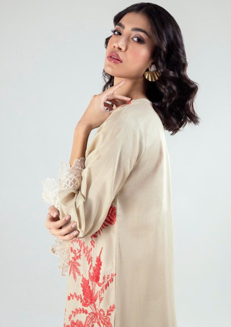 Beige :  Women's Kurta