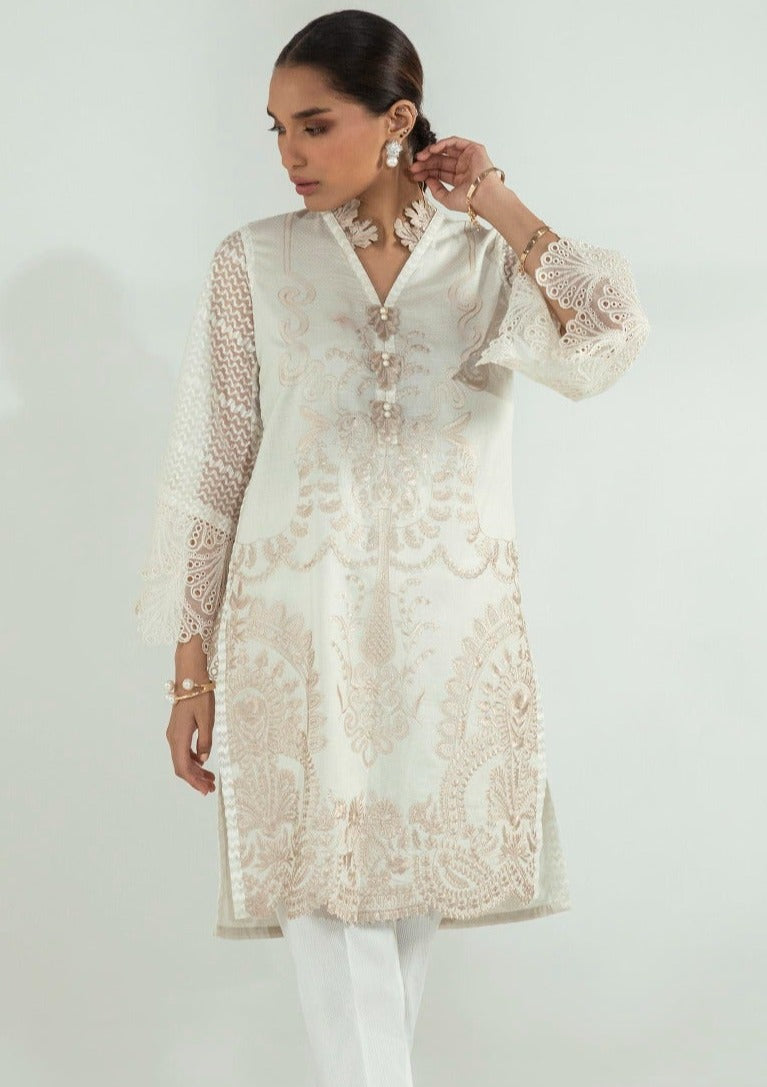 Beige :  Women's Kurta